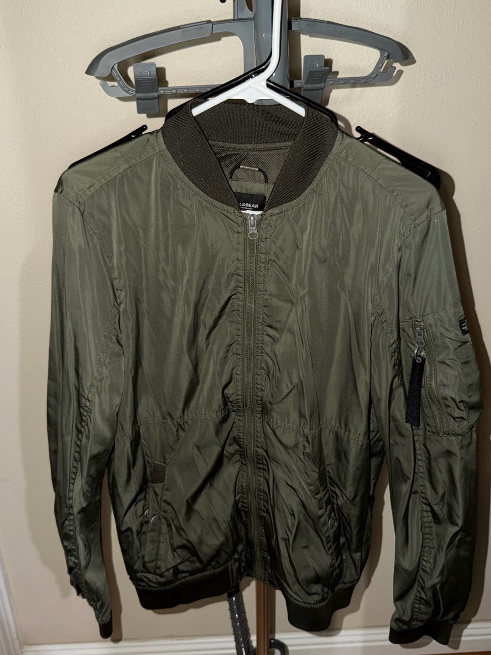 Men's Olive Green Bomber Jacket